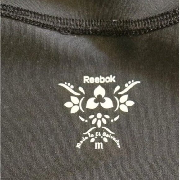 Reebok Black Full Zip Athletic Jacket Womens Medium Stretch Lightweight Ruffle - Picture 6 of 10